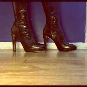 Christian Dior Miss Dior Snakeskin Boots